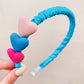 Lacey Love Hearts Fabric Headband