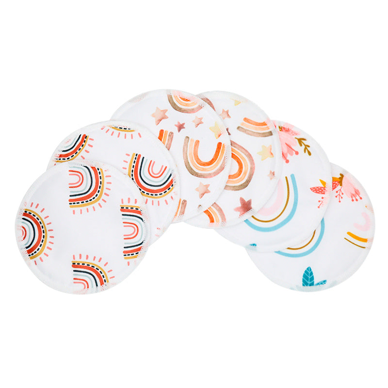 Reusable Bamboo Nursing Breast Pads - Set of 6