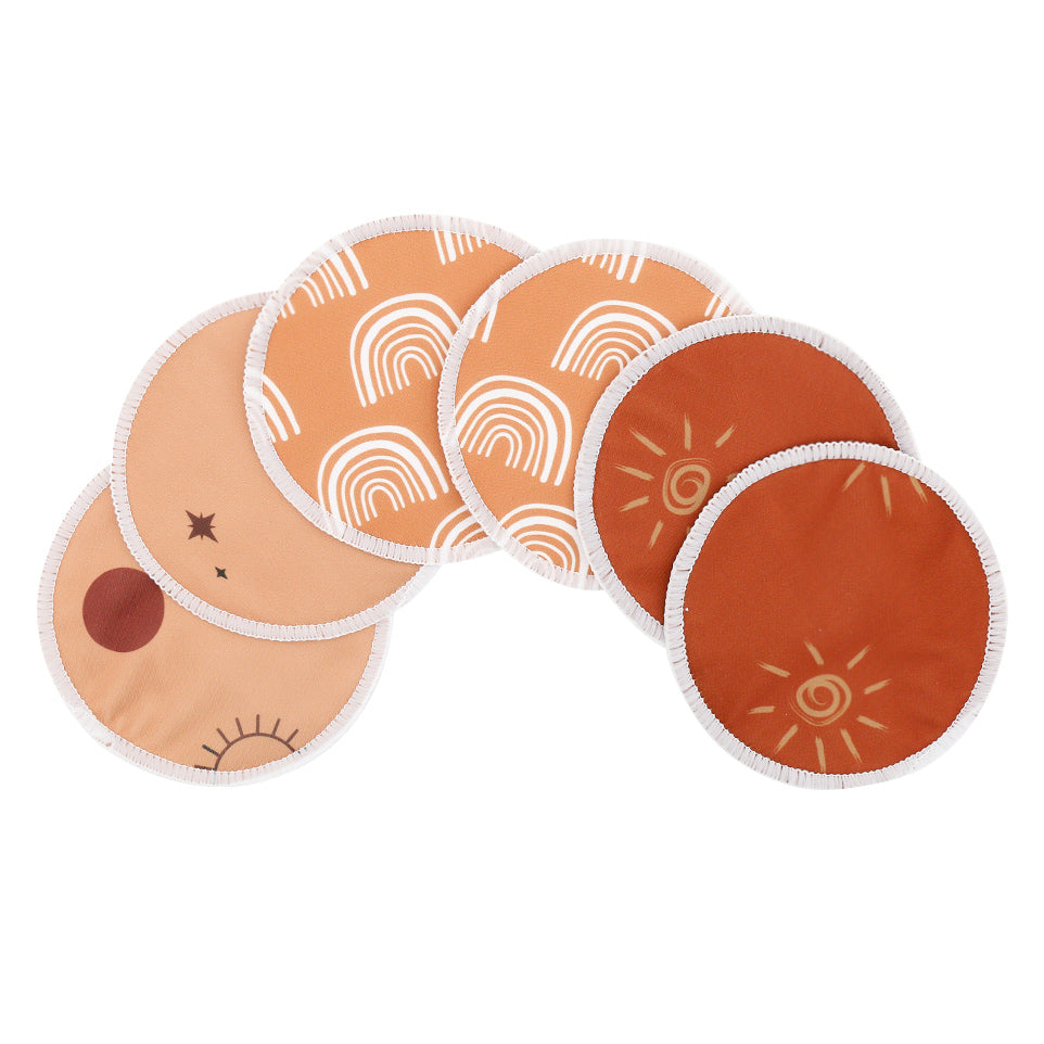Reusable Bamboo Nursing Breast Pads - Set of 6