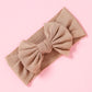 Heidi Ribbed Top Knot Bow Headband