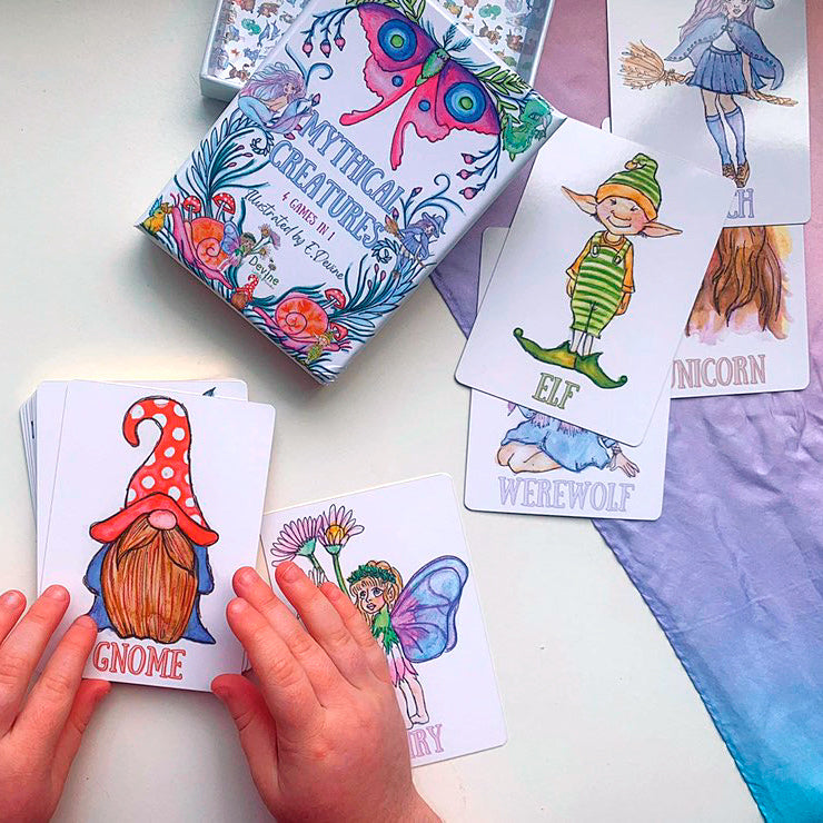 Mythical Creatures 4 in 1 Card Game
