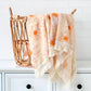 Boho Fringe Muslin Baby Swaddle - Sunny Chamomile