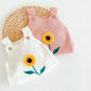 Clementine Sunflower Knitted Romper