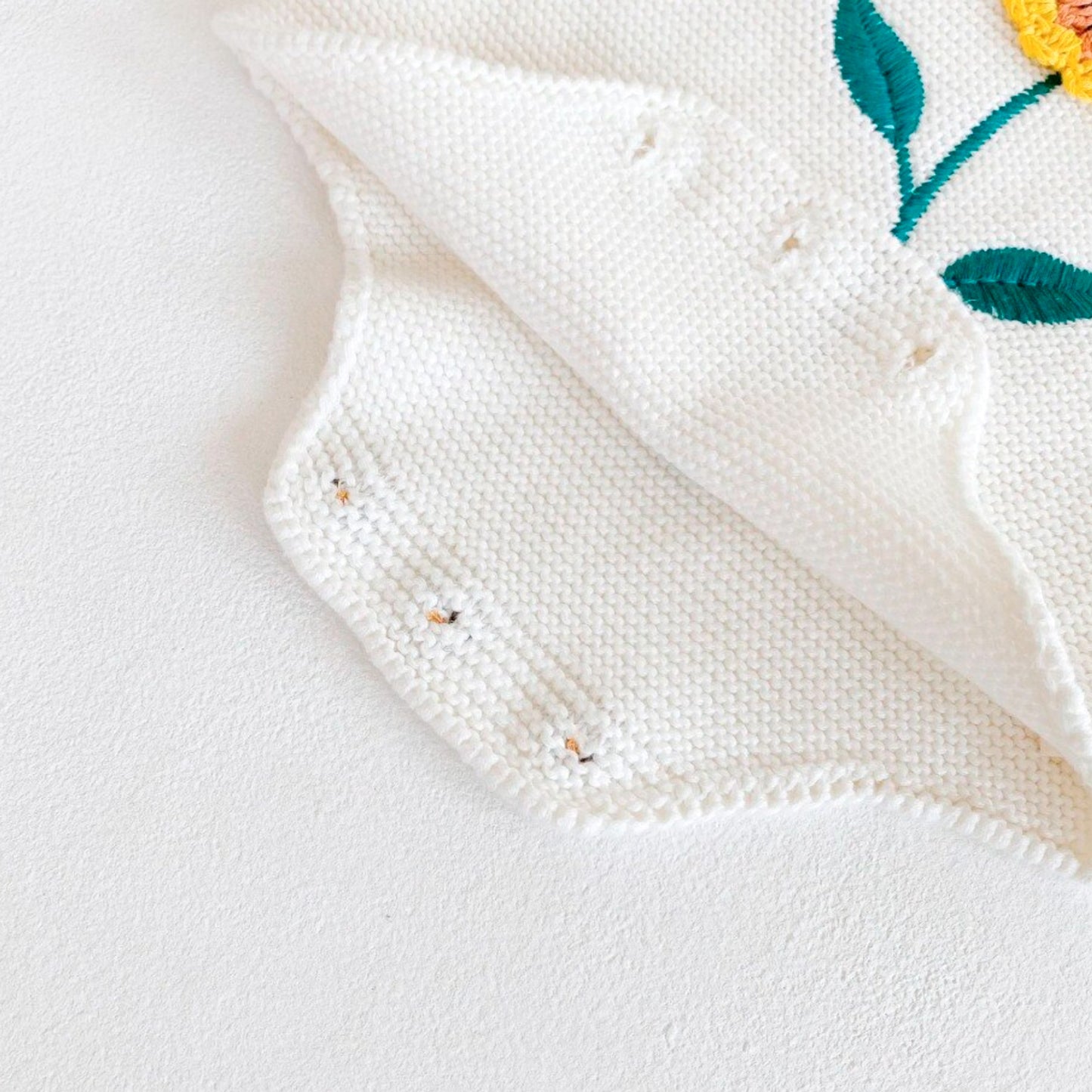 Clementine Sunflower Knitted Romper