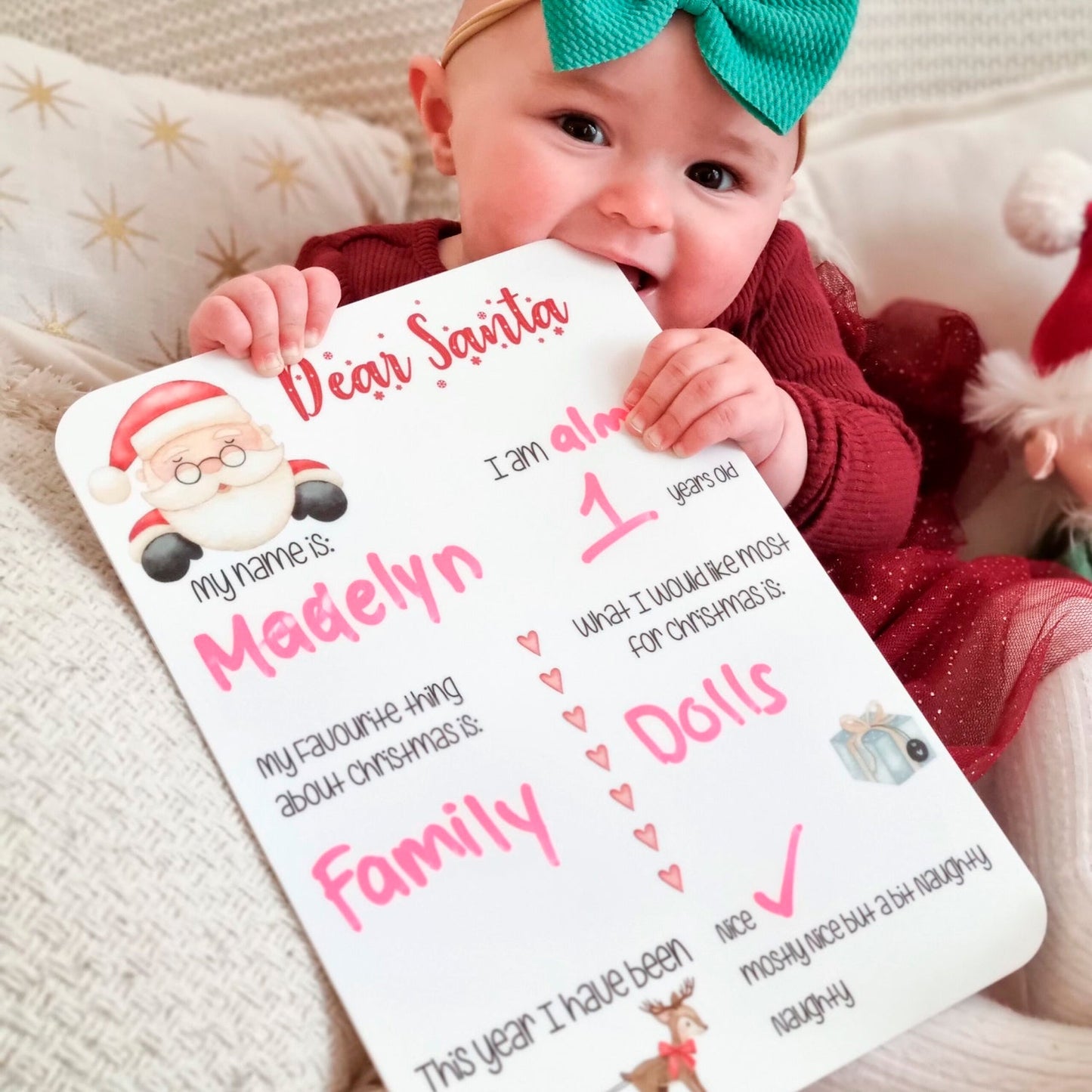 Christmas Milestone Photo Board