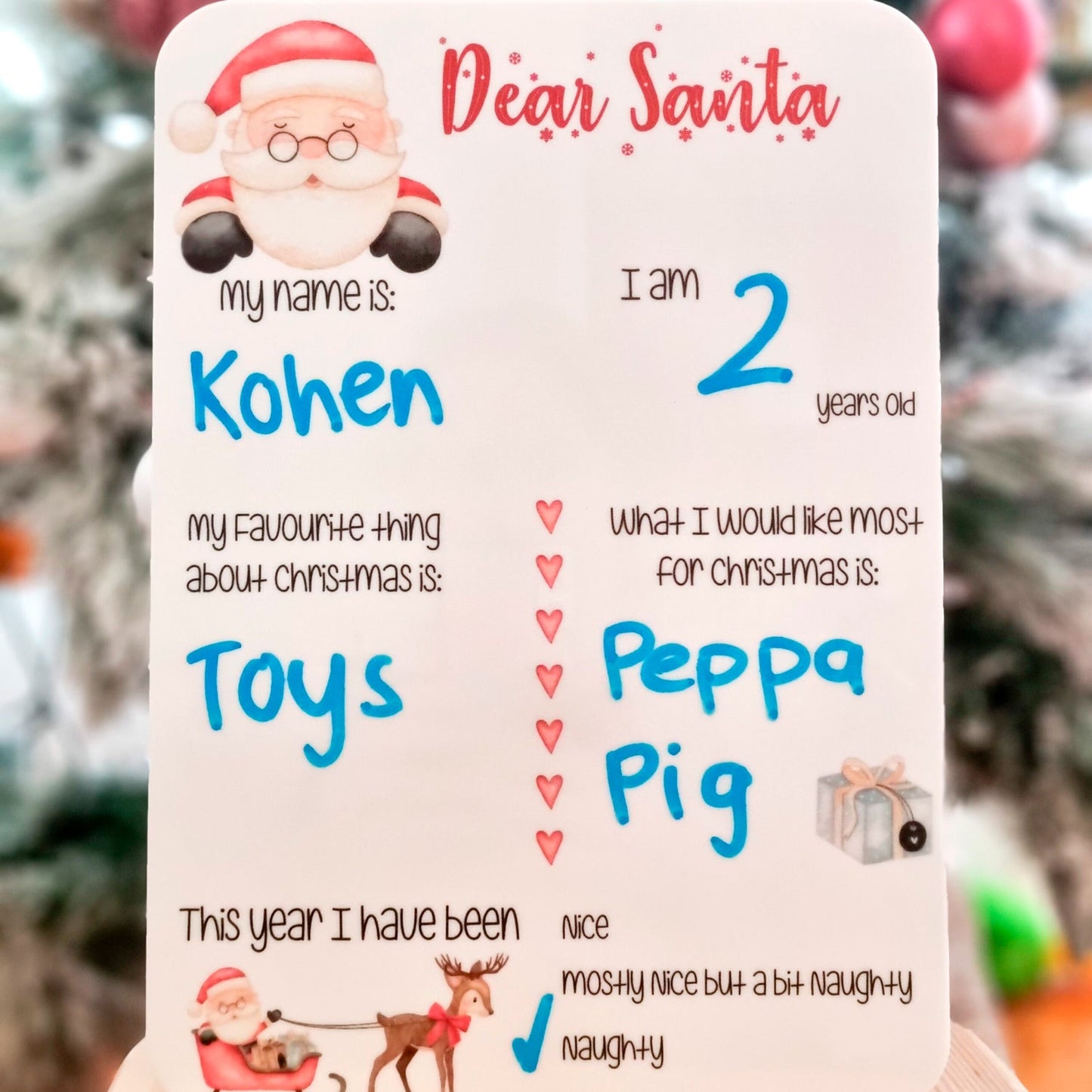 Christmas Milestone Photo Board
