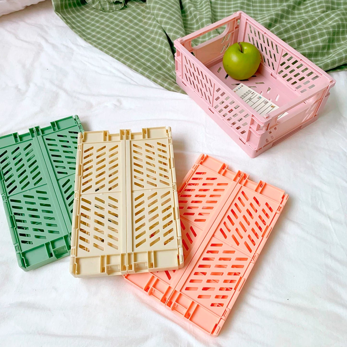 Foldable Stacking Storage Crates