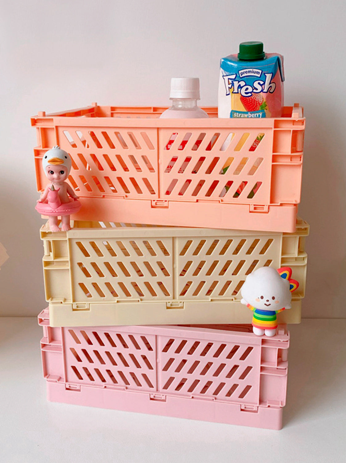 Foldable Stacking Storage Crates