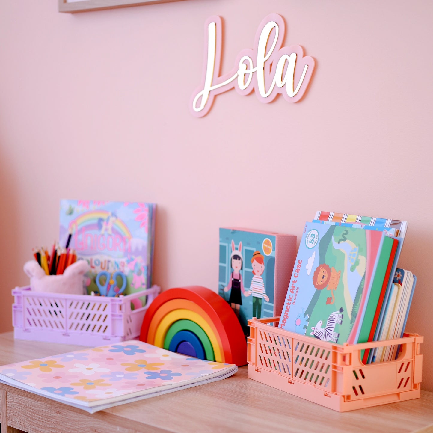 Foldable Stacking Storage Crates