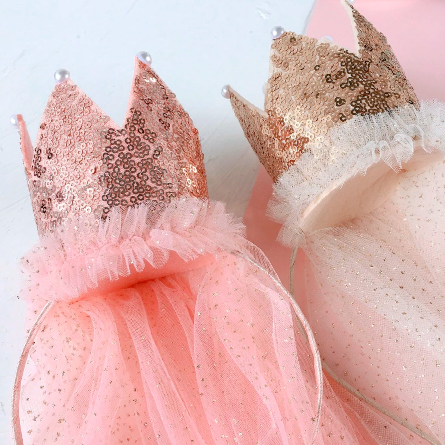 Princess Crown Headband with Veil