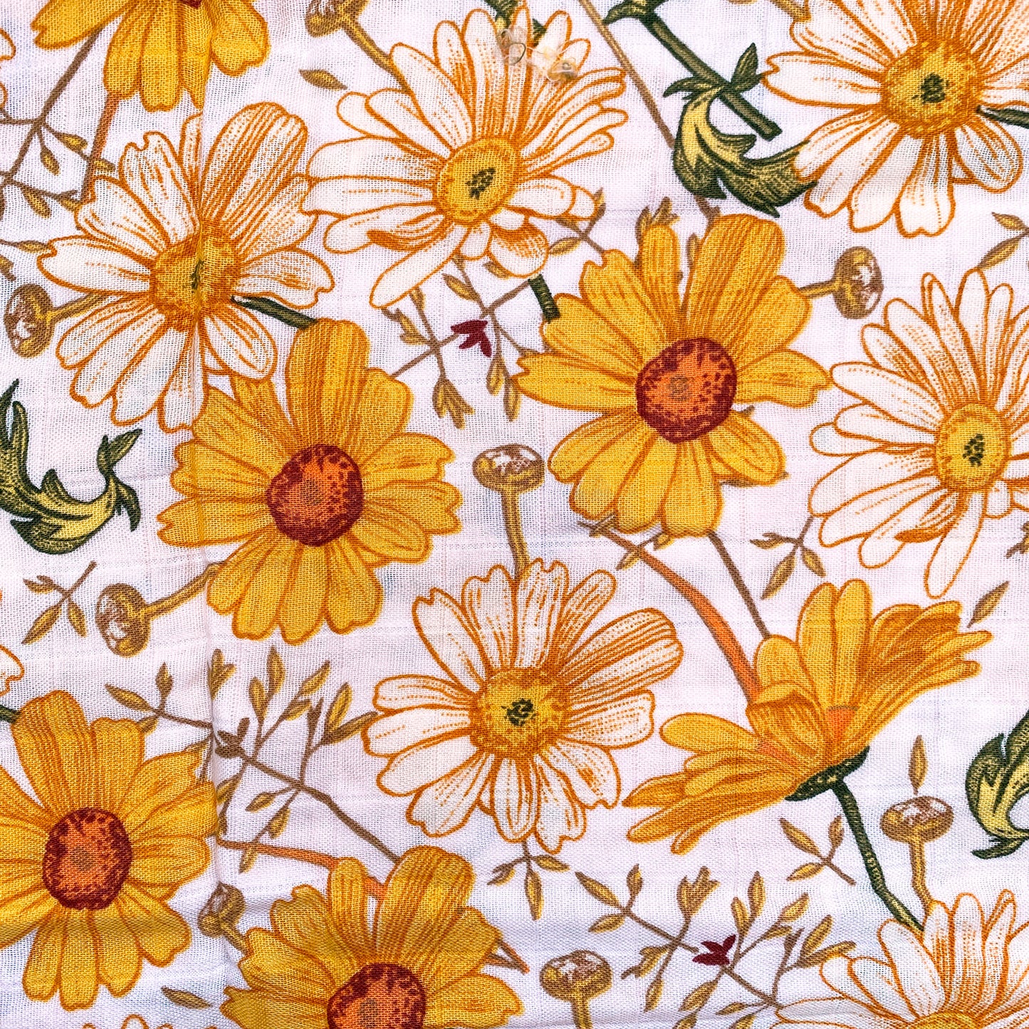 Muslin Baby Swaddle - Daisies