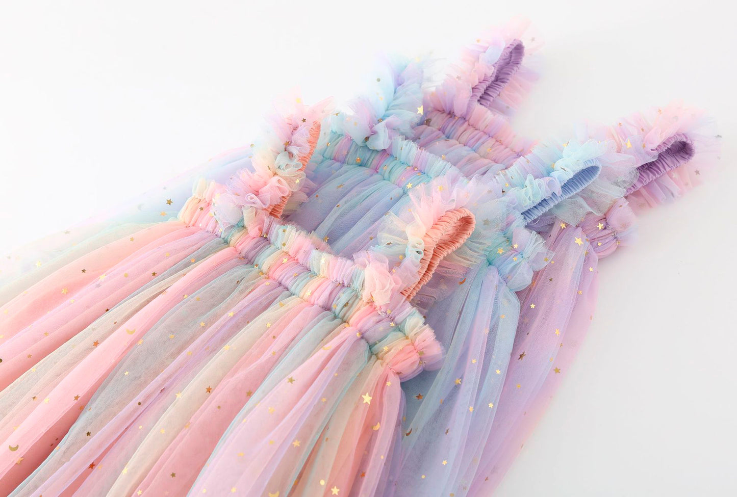 Olette Rainbow Sparkle Tulle Dress