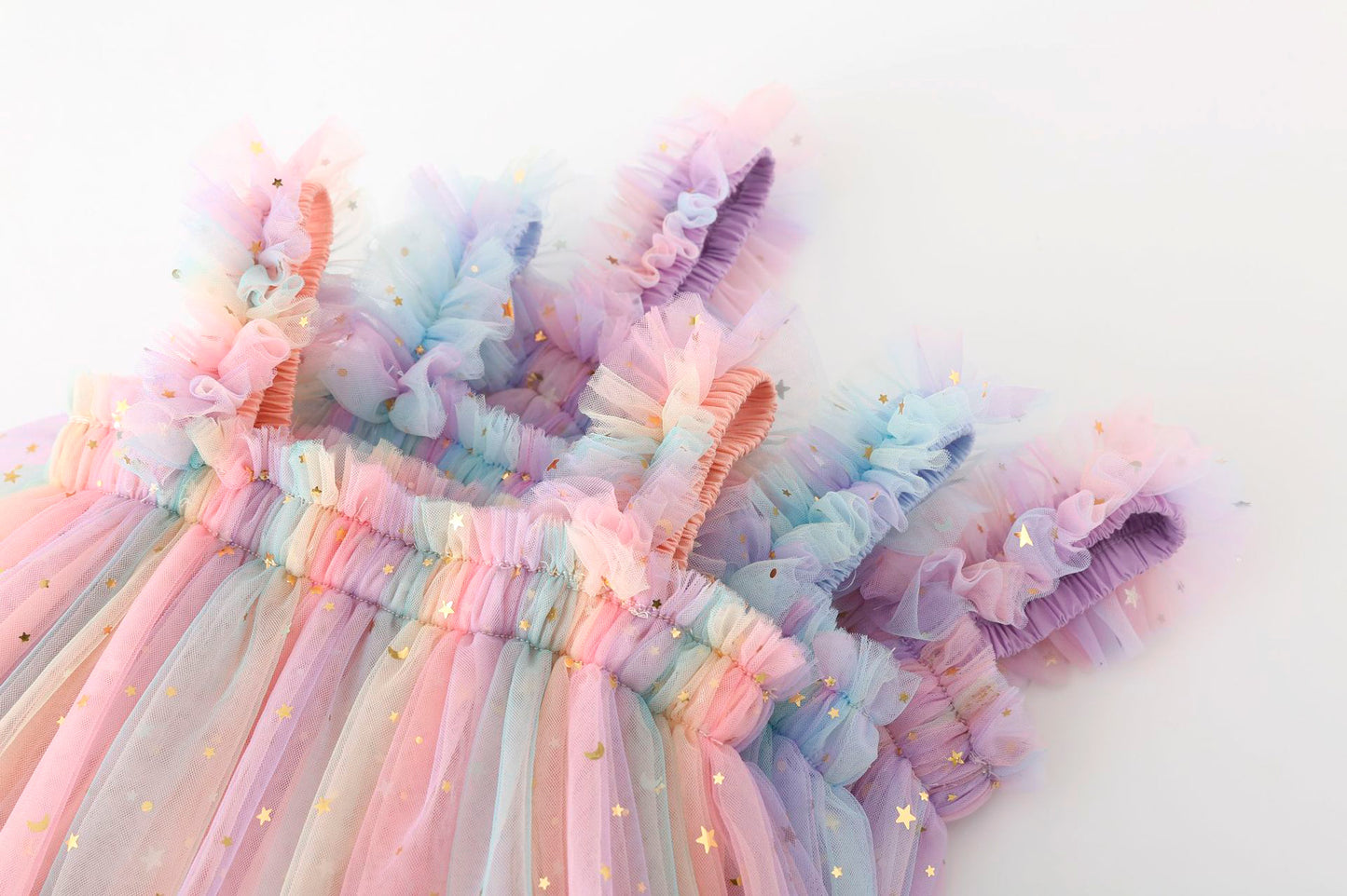 Olette Rainbow Sparkle Tulle Dress