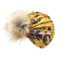 Lucinda Faux Fur Pom Pom Baby Turban