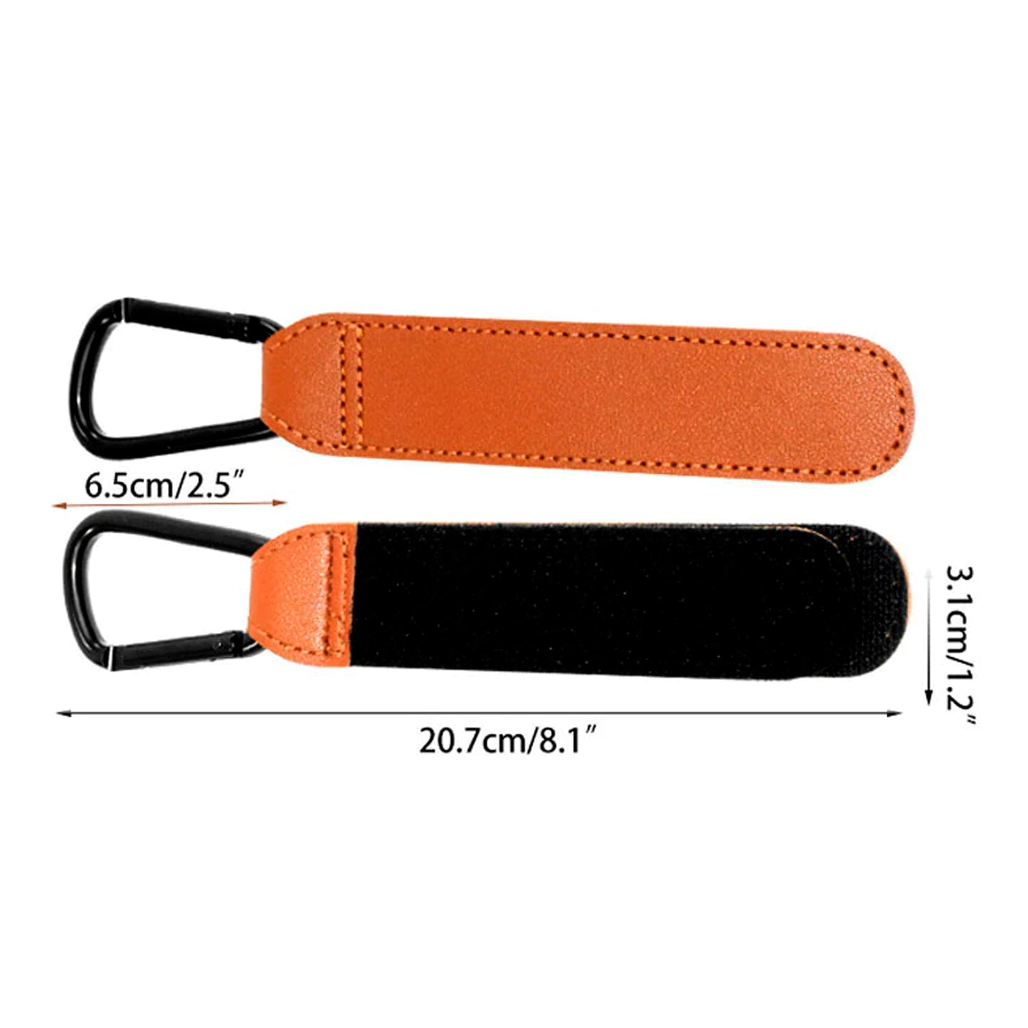 Vegan Leather Pram Hooks - Set of 2