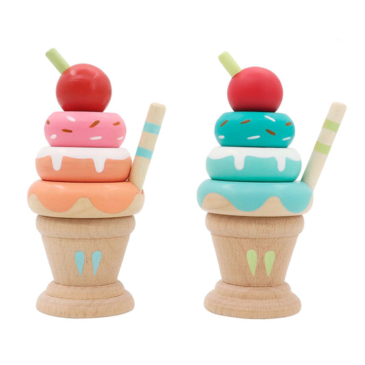 Wooden Stacking Ice Cream