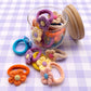 Jacinta Flower Hair Ties - Set of 6