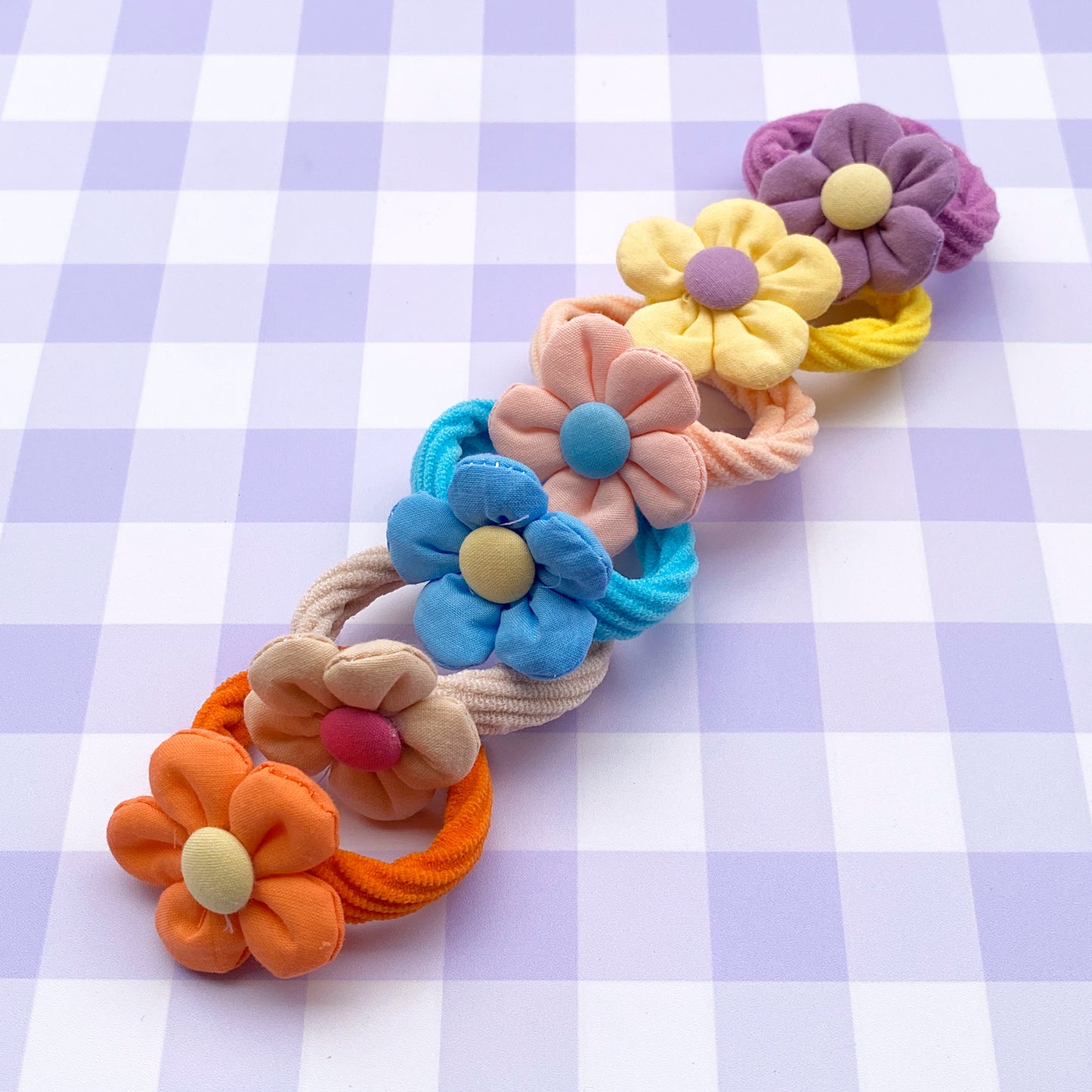 Jacinta Flower Hair Ties - Set of 6