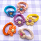 Jacinta Flower Hair Ties - Set of 6