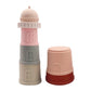 Silicone Lighthouse Stacking Toy