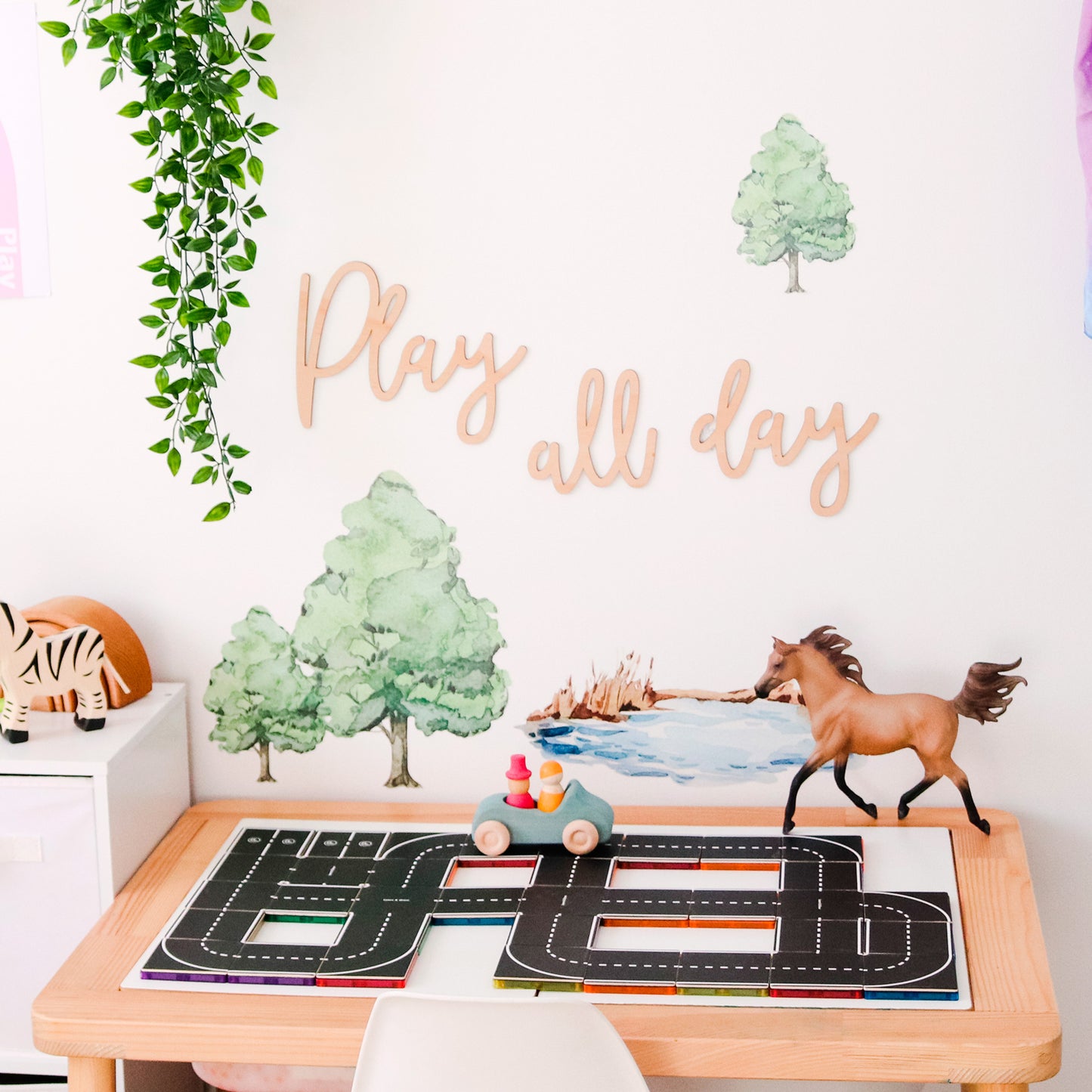 Learn & Grow Magnetic Tile Topper - Road Pack (40 Pieces)