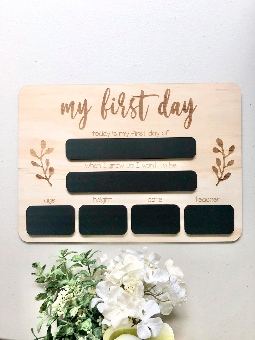 My First Day of School Board