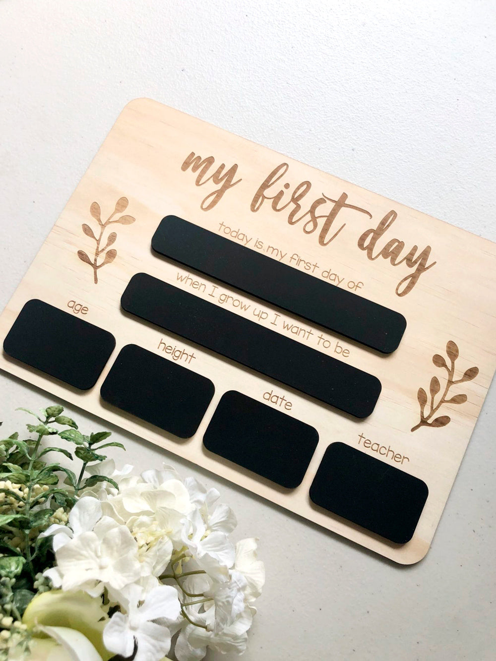 My First Day of School Board