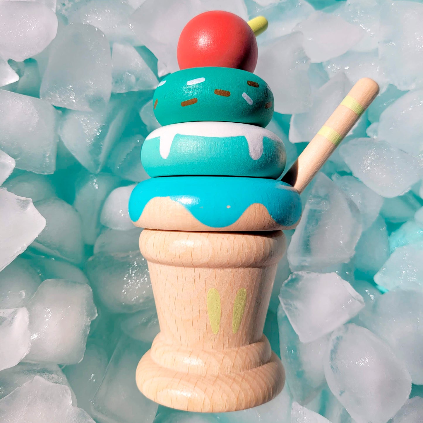 Wooden Stacking Ice Cream