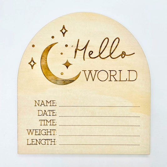 Mystic Arch Birth Announcement Disc - Mystic Moon