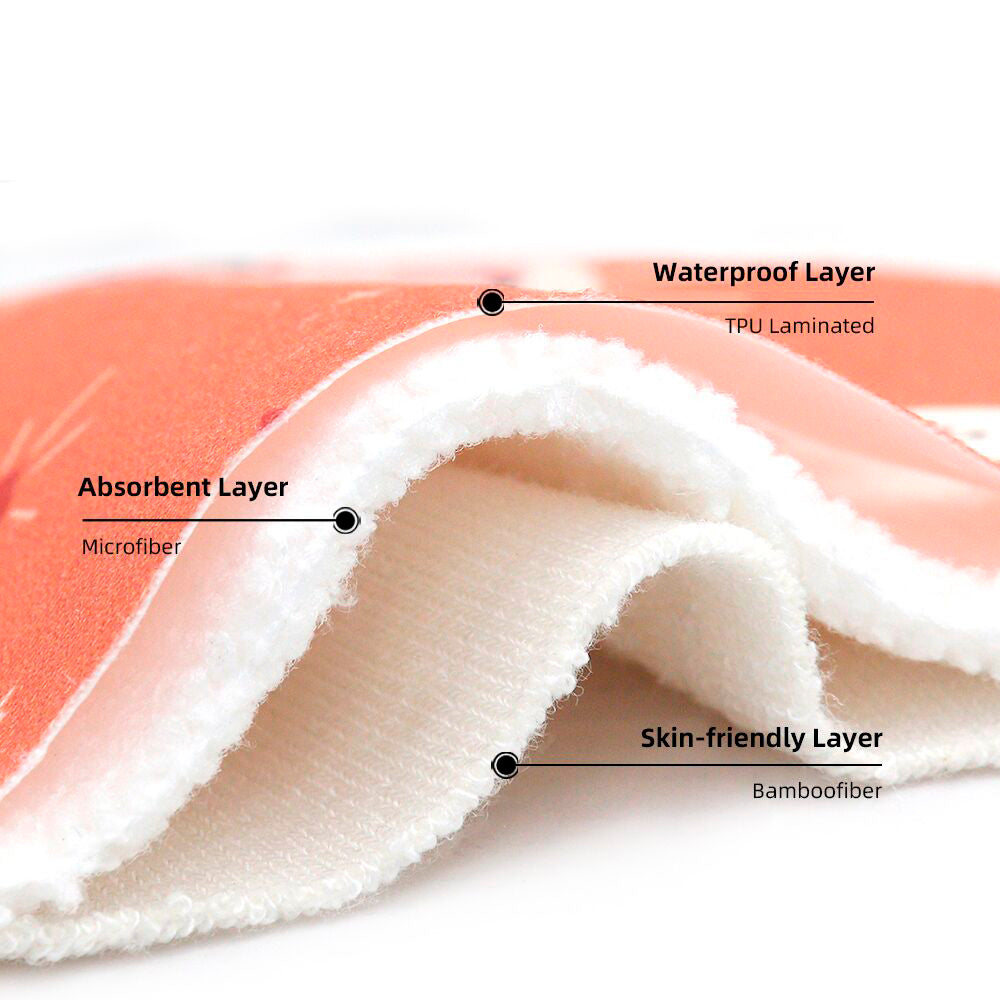 Reusable Bamboo Nursing Breast Pads - Set of 6