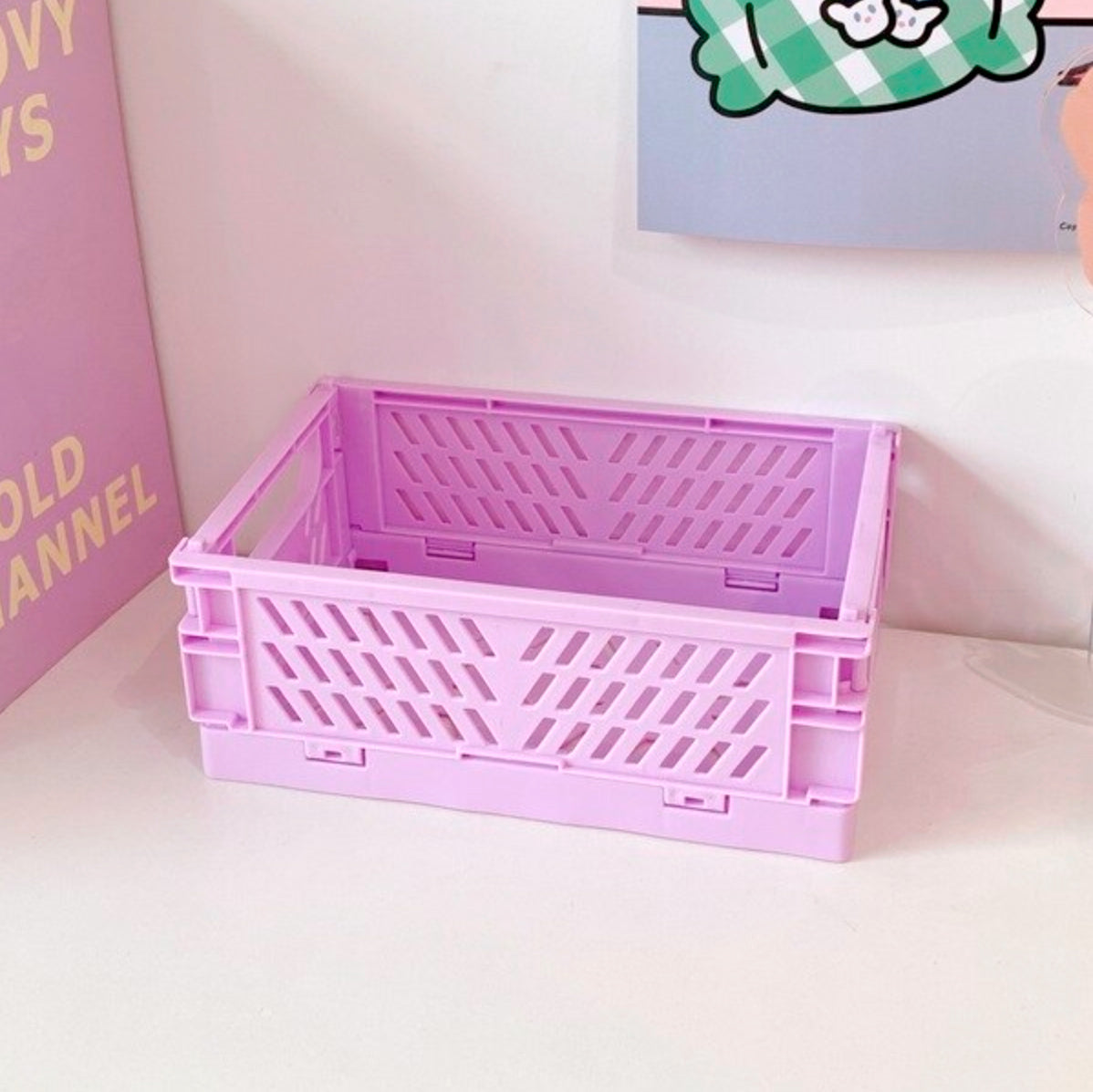Foldable Stacking Storage Crates