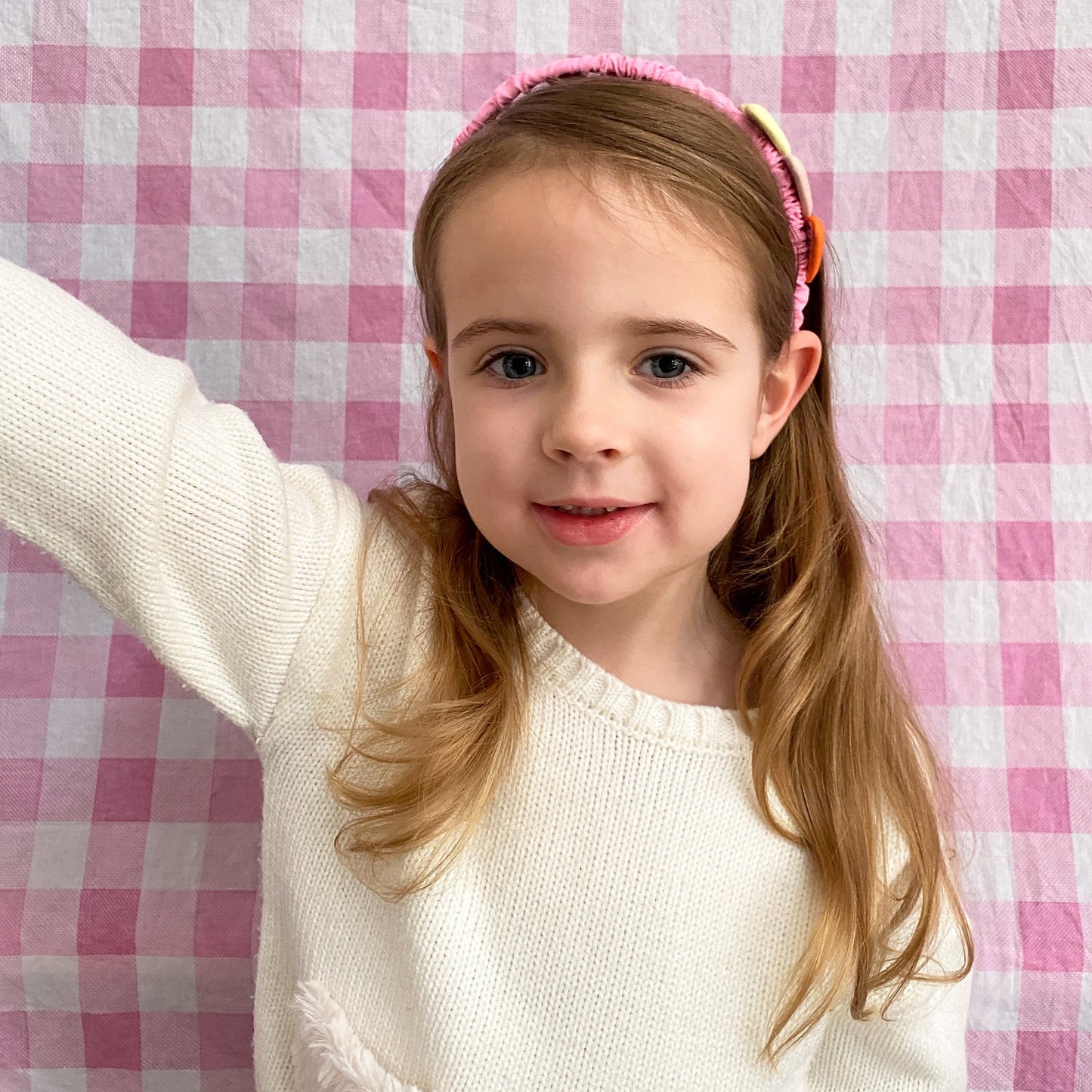 Lacey Love Hearts Fabric Headband