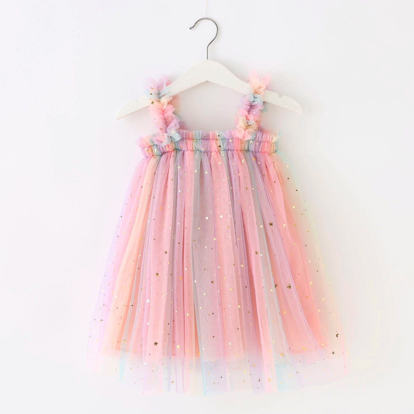 Olette Rainbow Sparkle Tulle Dress