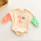 I'm A T-Rex Dinosaur Colourblock Long Sleeve Romper