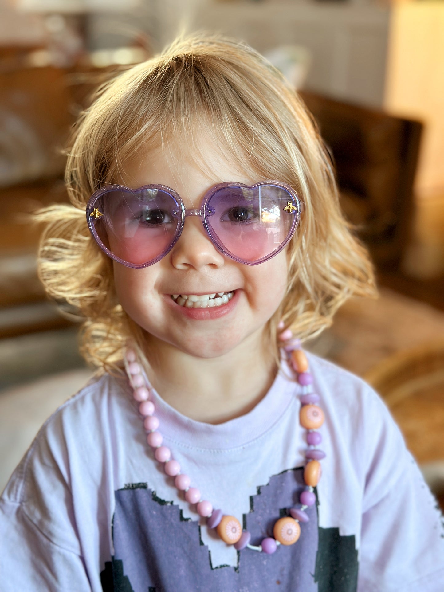 Chloe Love Heart Bumble Bee Sunglasses