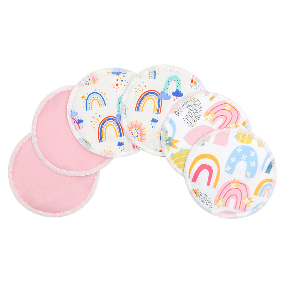Reusable Bamboo Nursing Breast Pads - Set of 6