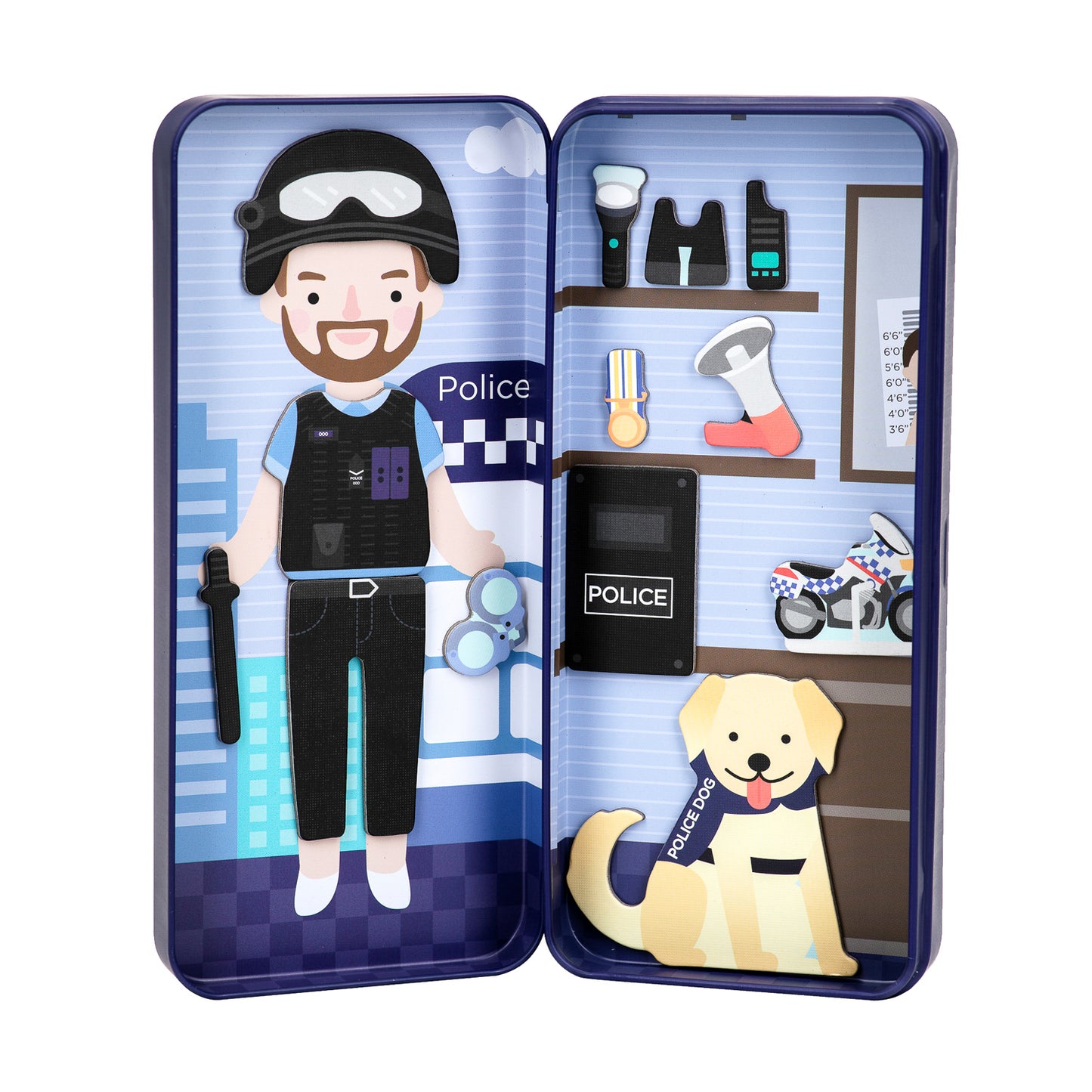 Magnetic Puzzle Box - Police Officer