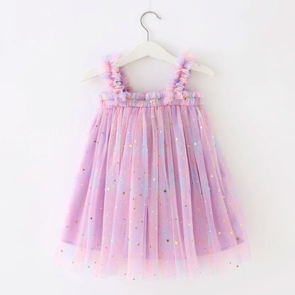 Olette Rainbow Sparkle Tulle Dress