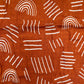 Muslin Baby Swaddle - Rust Rainbow