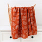 Muslin Baby Swaddle - Rust Rainbow