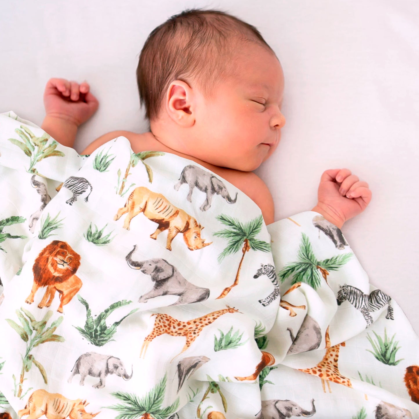 Muslin Baby Swaddle - Jungle Safari