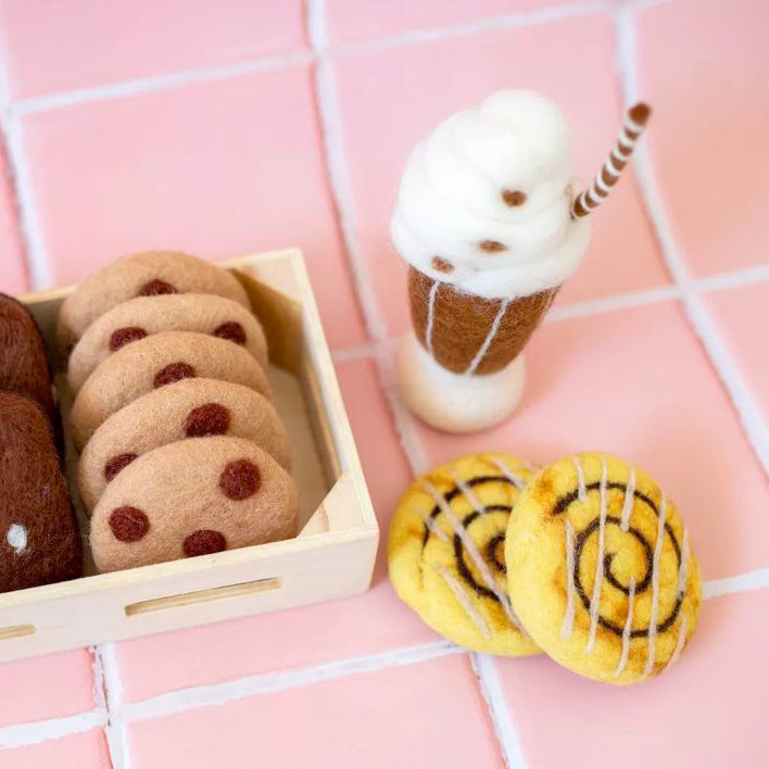 Felt Choc Chip Cookies - Set of 3