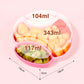 Mushroom Silicone Divided Suction Plate & Cutlery Set