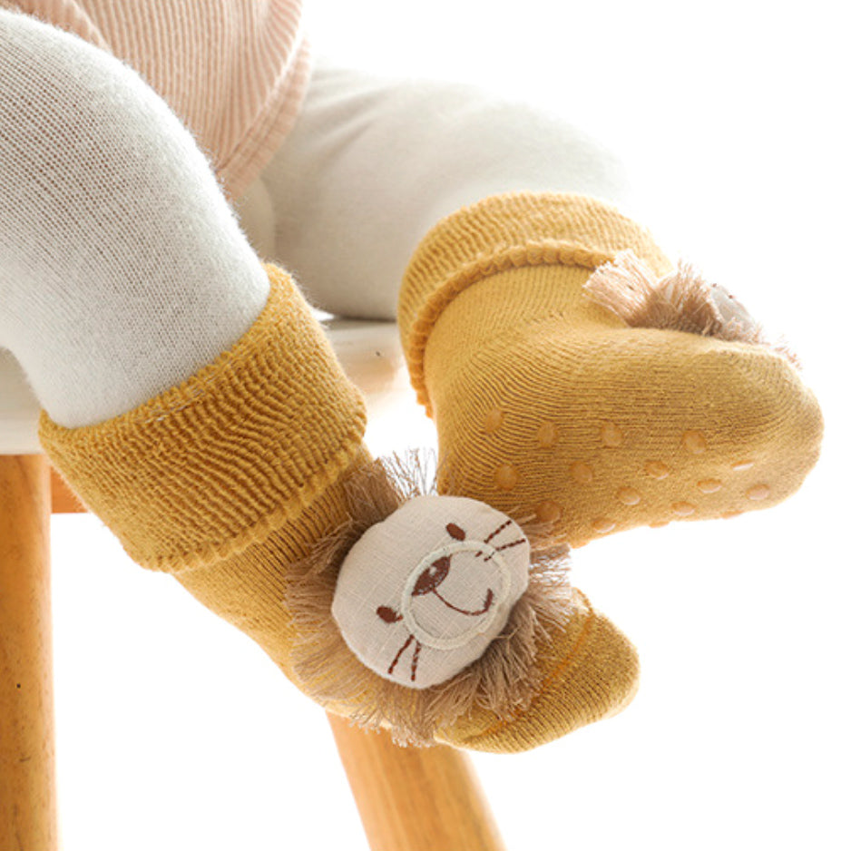 Baby Plush Cartoon Non-Slip Winter Socks