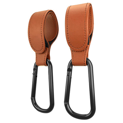 Vegan Leather Pram Hooks - Set of 2