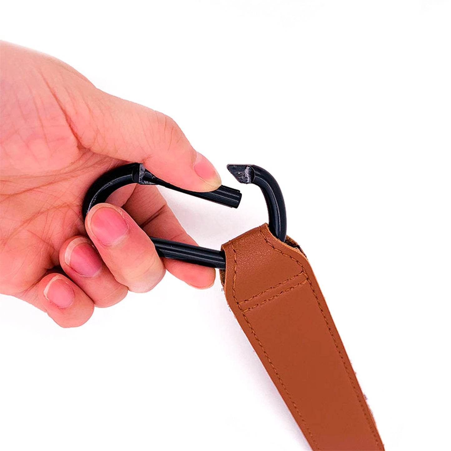 Vegan Leather Pram Hooks - Set of 2