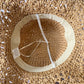 Bonnie Straw Hat with Lace Bow - Tan