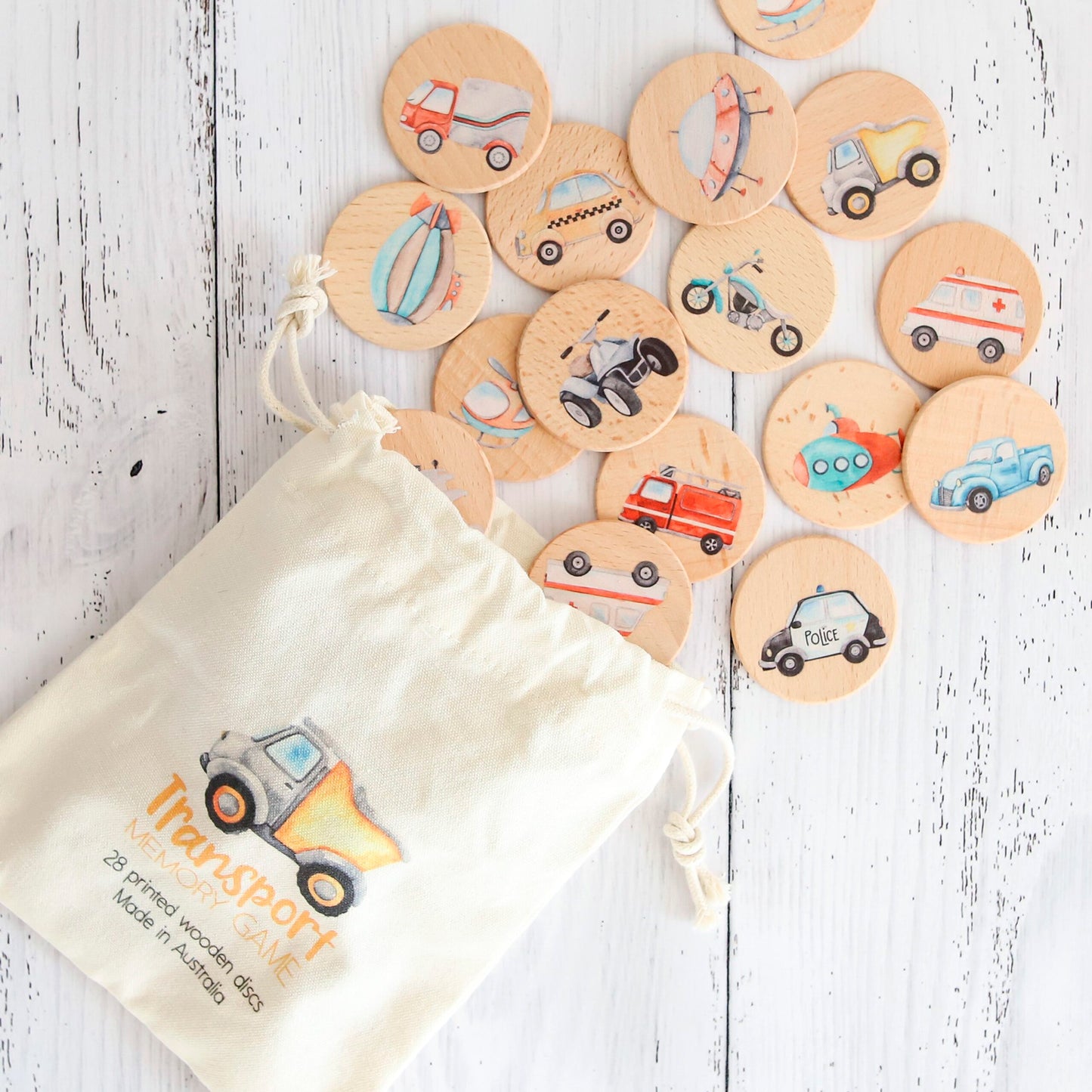 Transport Memory Match Game