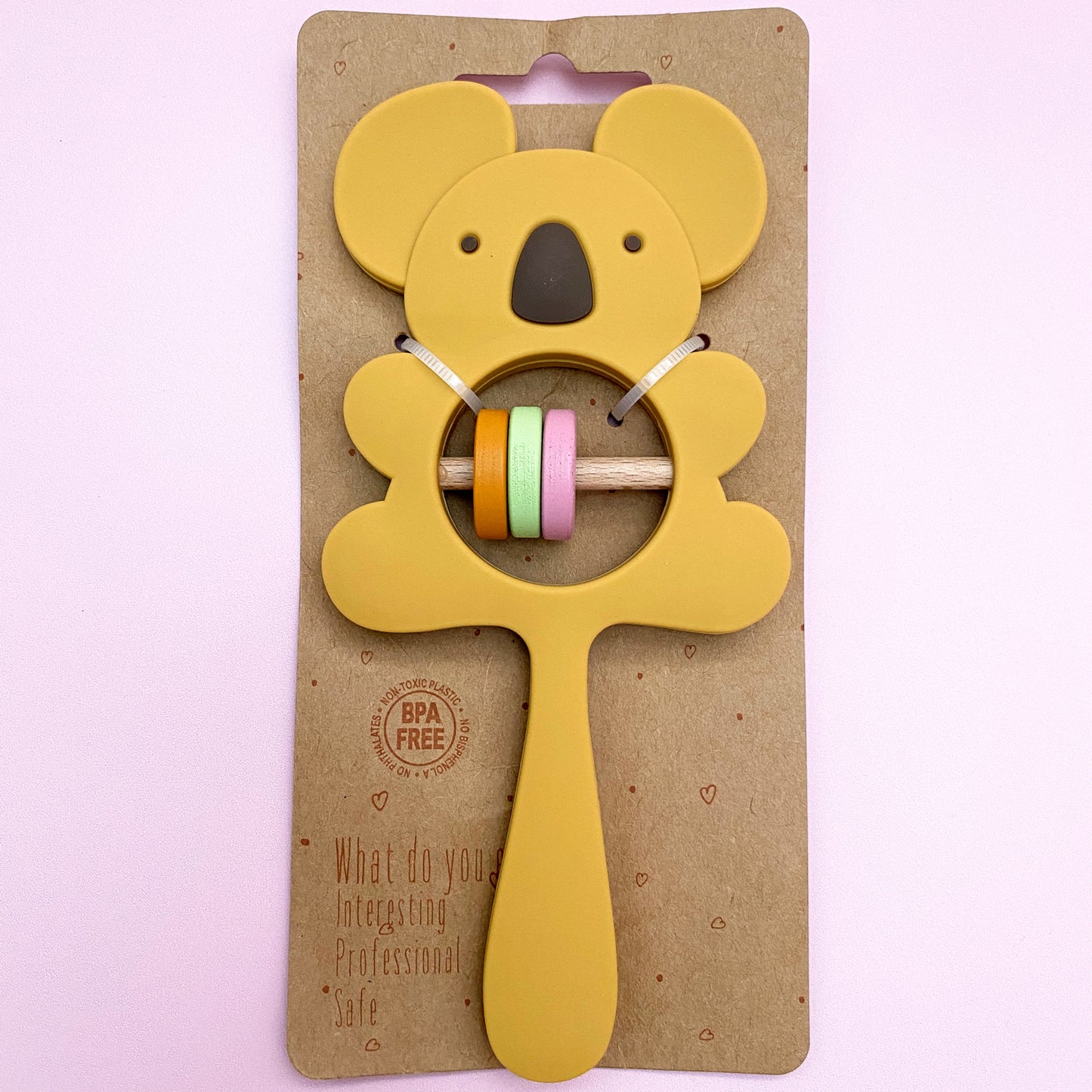 Koala Silicone Baby Rattle & Teether