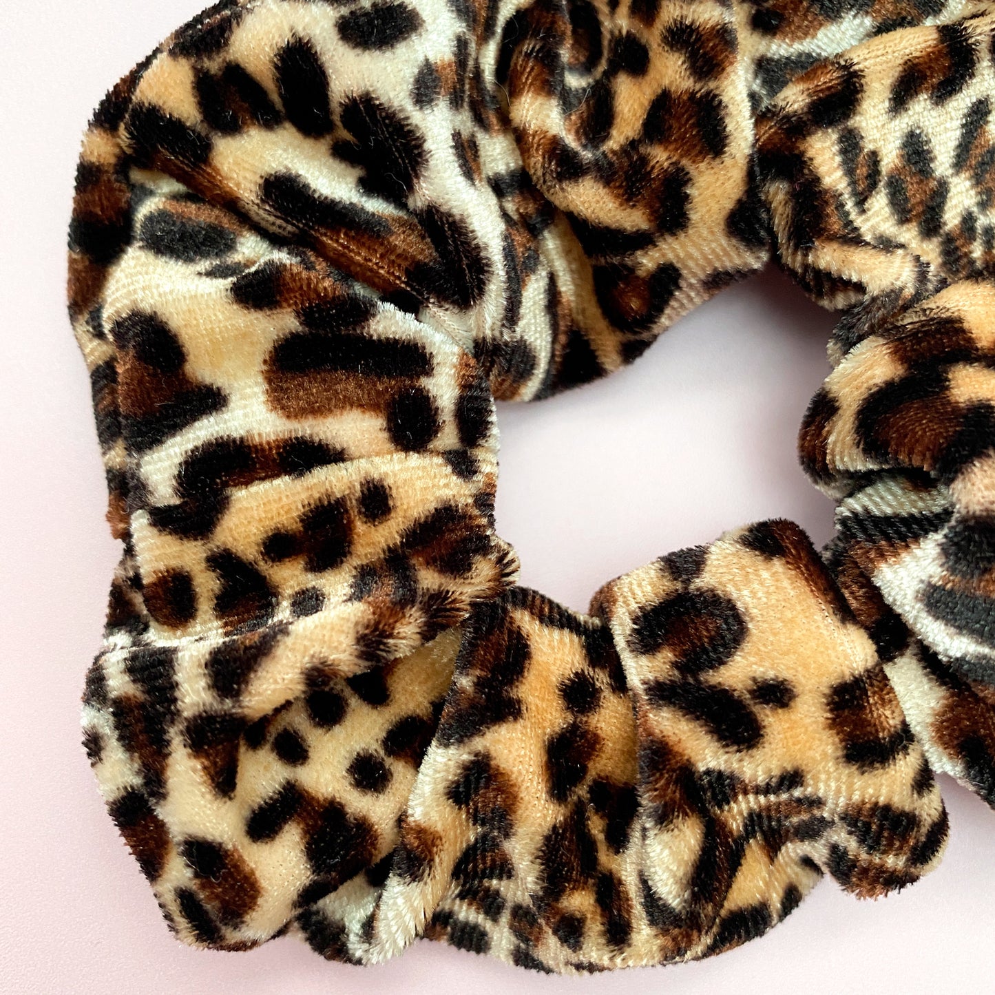Zara Leopard Velvet Scrunchie